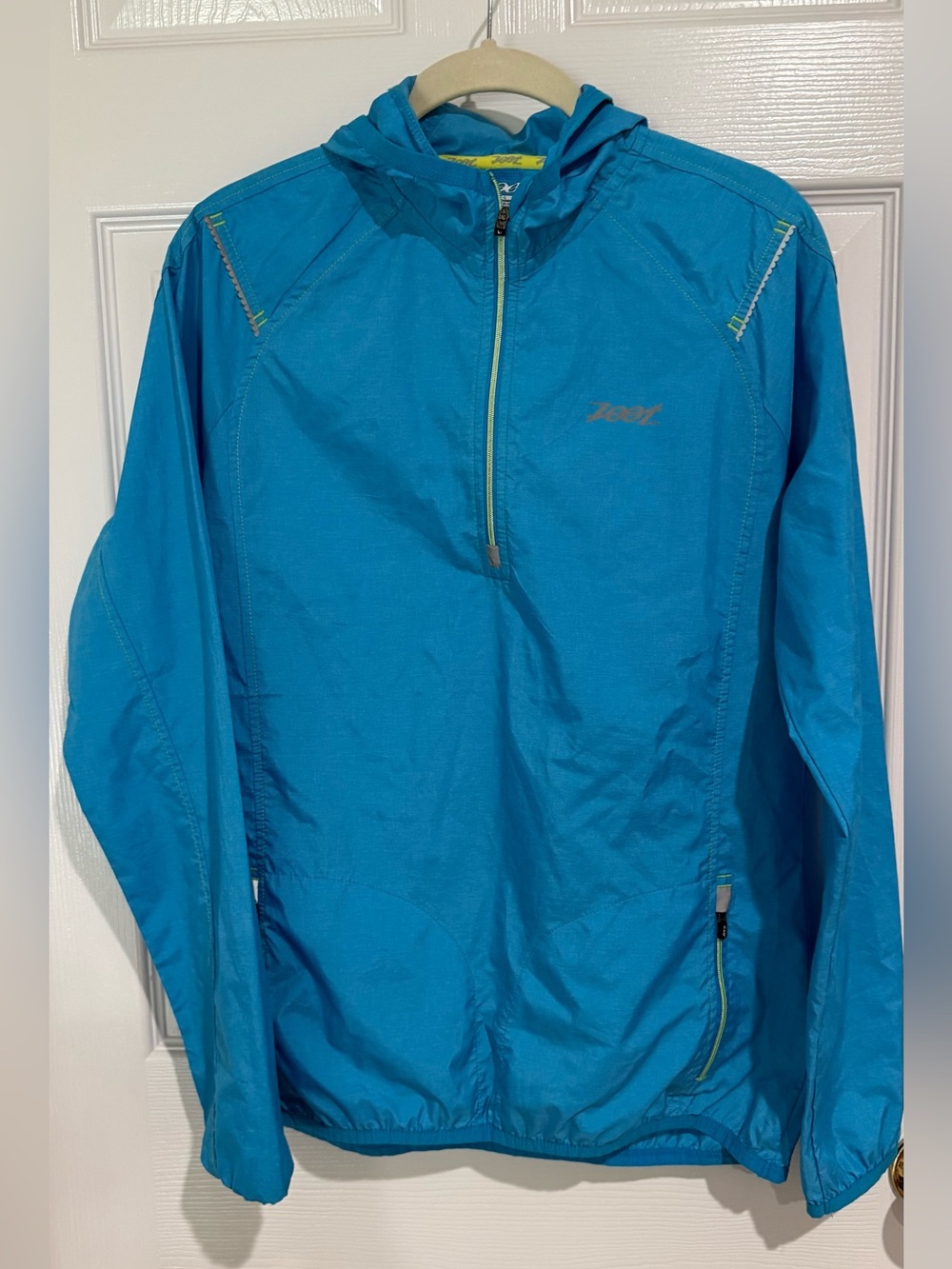 Zoot Teal Blue Lightweight Hooded Pullover Jacket